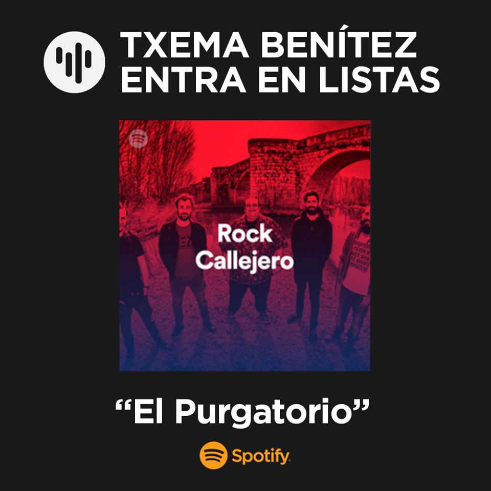 TXEMA BENÍTEZ entra en la lista "Rock Callejero" de Spotify.