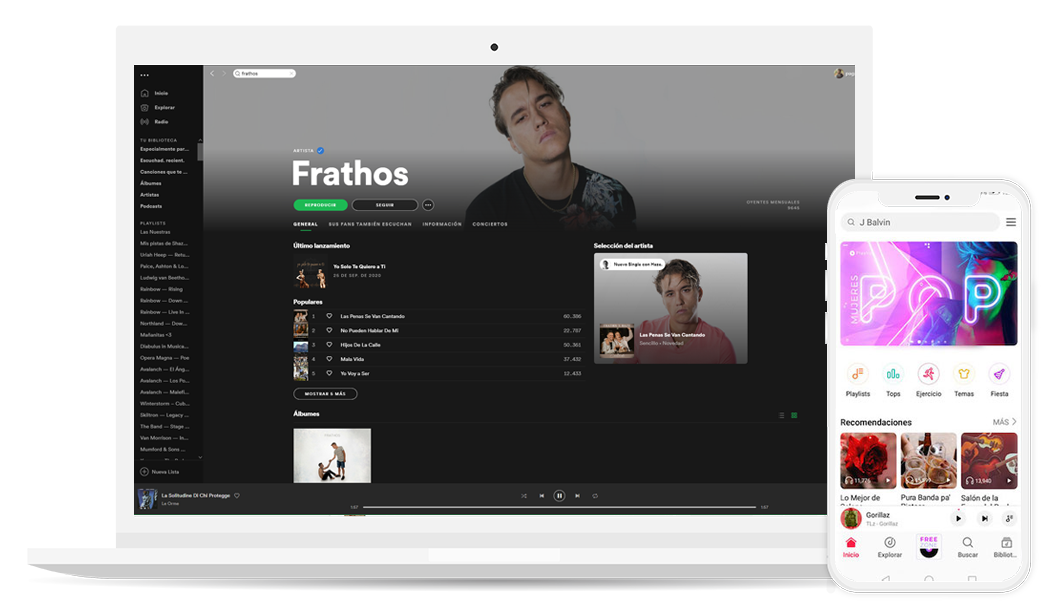 Captura de Pantalla Spotify perfil Frathos