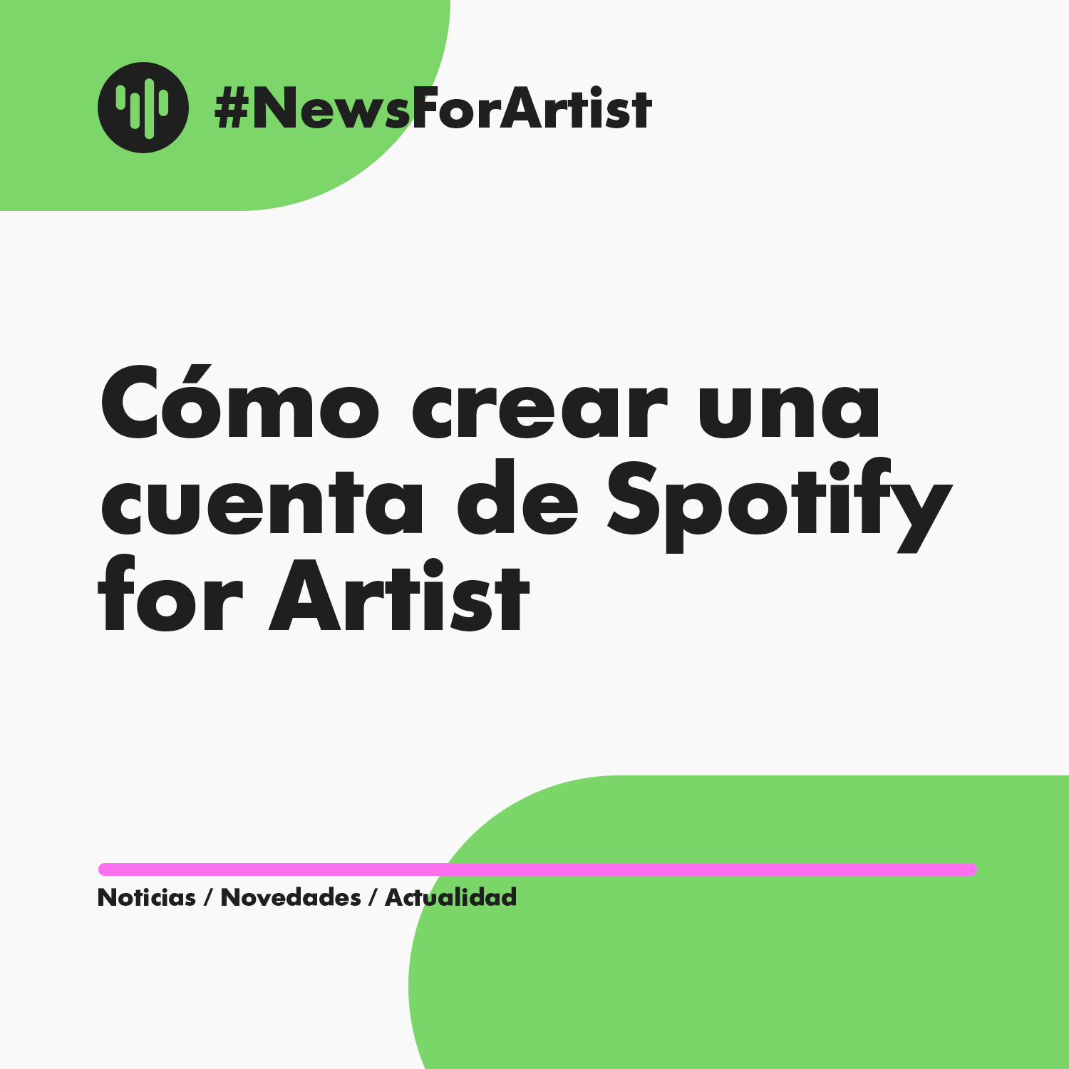 Spotify for Artists cómo crear cuenta portadilla