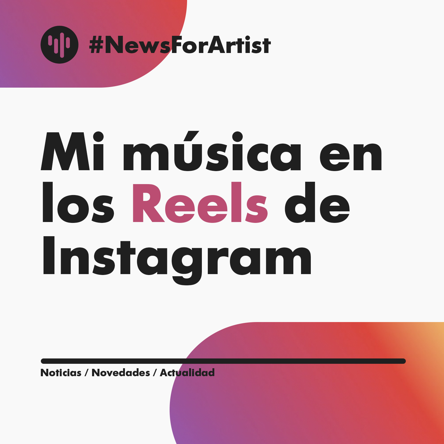 Mi música en los reels de Instagram