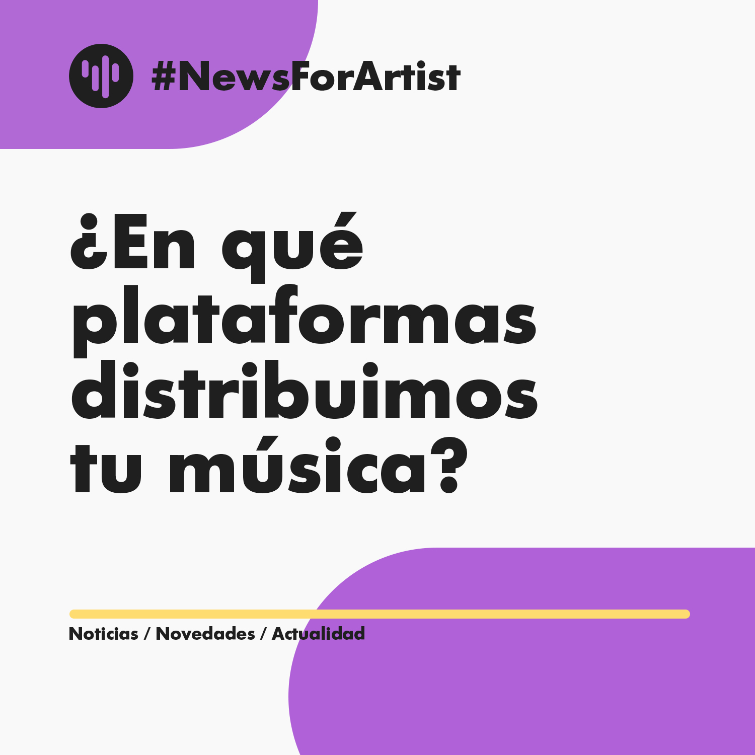 En qué plataforma distribuímos tu música portadilla