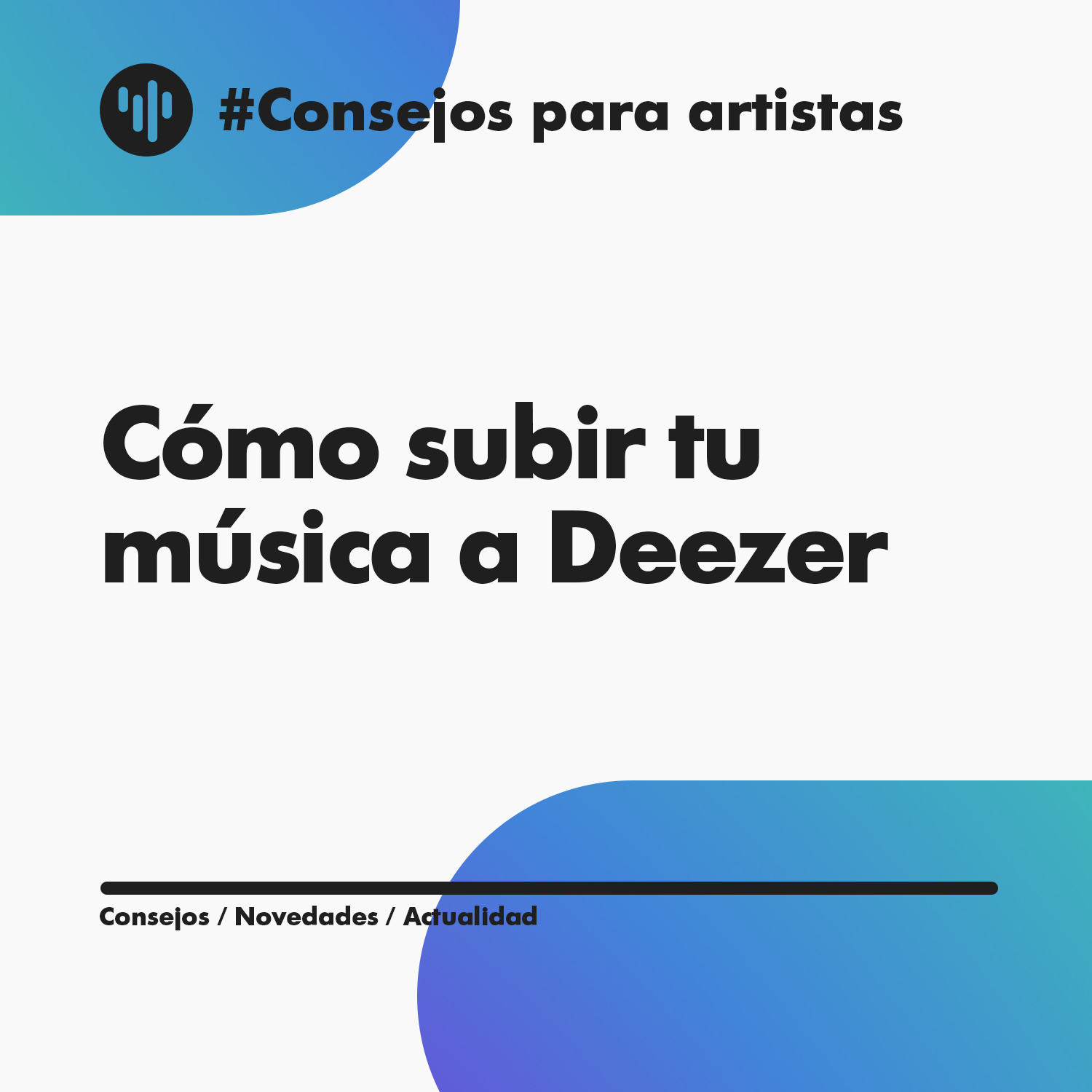 Deezer subir música