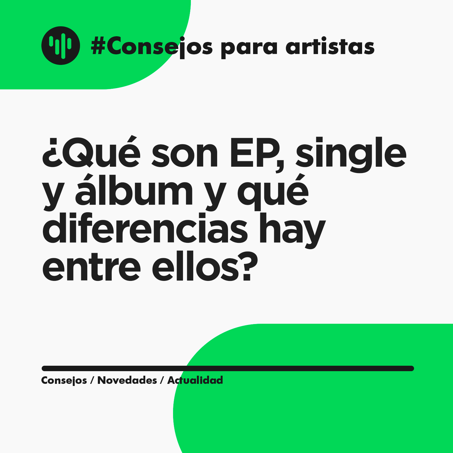 Portada del blog post que es un EP, un single y un álbum